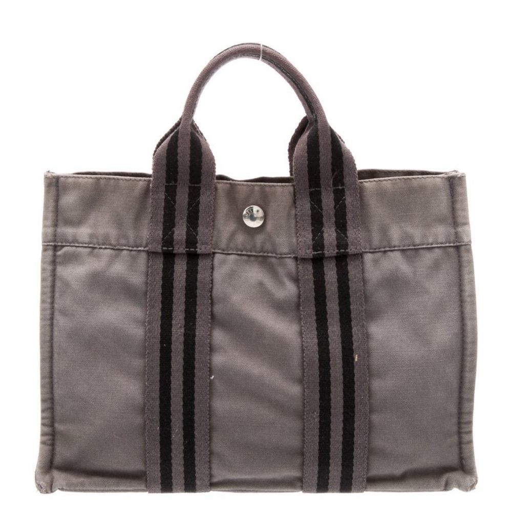 Hermes Toile Fourre-Tout PM Canvas Tote Bag - Picture 3 of 4